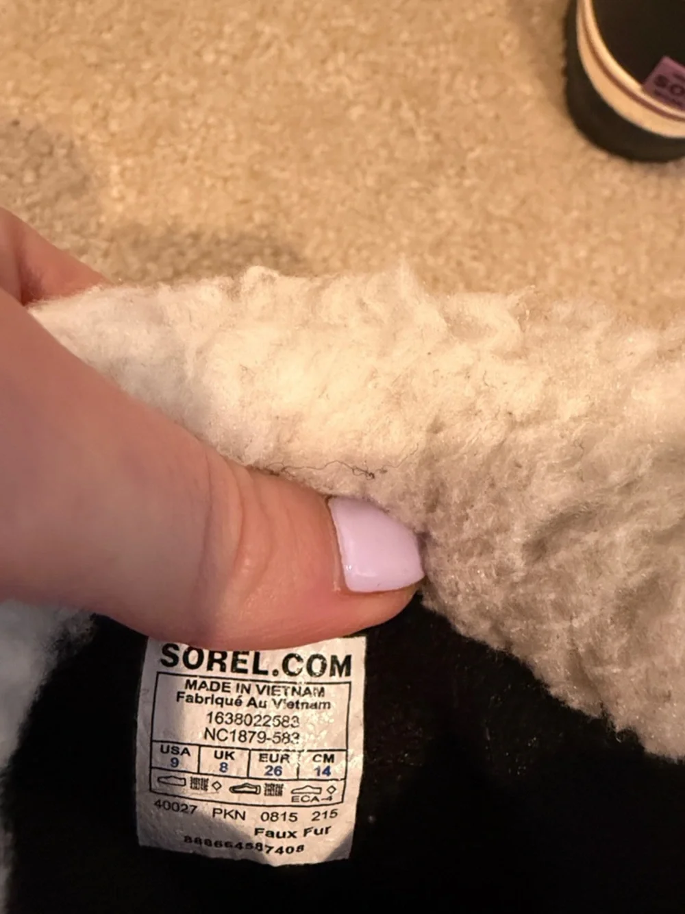 Sorel Kids Purple and Black Insulated Winter Boots